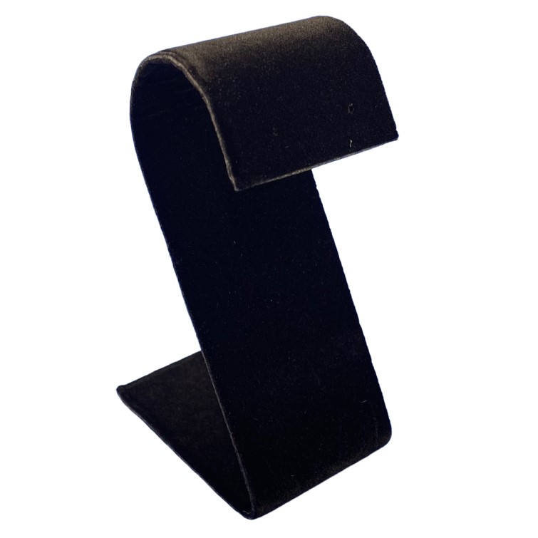 Black Velvet Curved Top Earring Stand